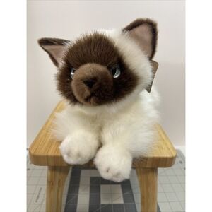 Aurora‎ Flopsie 12" Bella Birman Cat Plush Stuffed Animal #31112 Lifelike